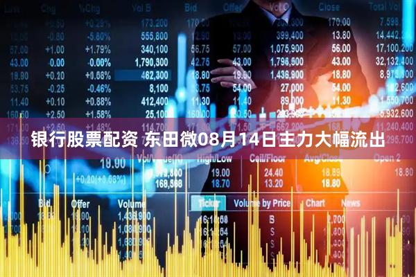 银行股票配资 东田微08月14日主力大幅流出