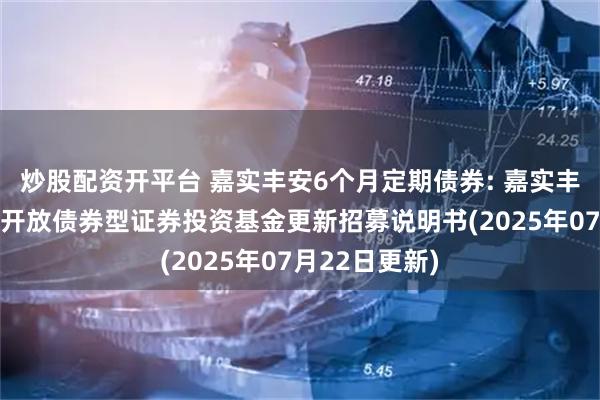 炒股配资开平台 嘉实丰安6个月定期债券: 嘉实丰安6个月定期开放债券型证券投资基金更新招募说明书(2025年07月22日更新)